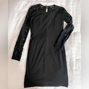 Cynthia Steffy lace sleeve dress